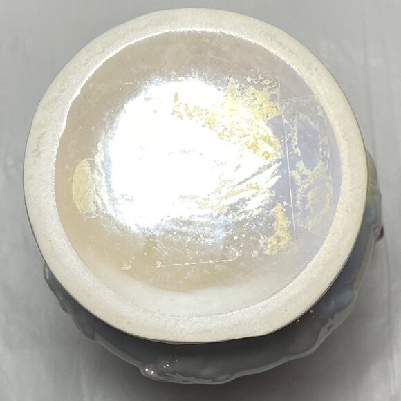 Purple & Pearl Opal Iridescent Shimmer Trophy Style Vase w/Carnival Like Finish - Picture 6 of 6